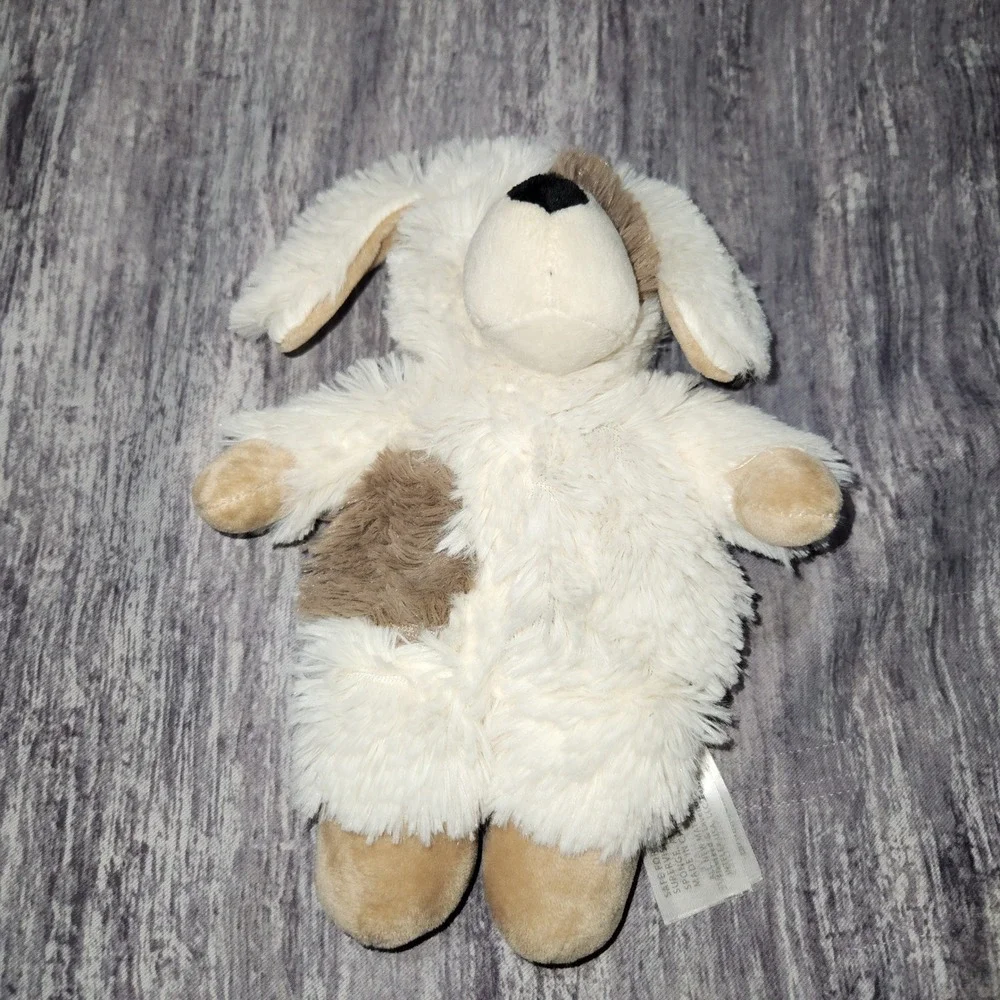 Warmies Marshmallow Puppy Dog Cream Tan Microwaveable Lavender Scented Plush